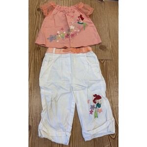 Vintage Wonderful World Of Disney Little Mermaid Ariel Pants Shirt 12 Months
